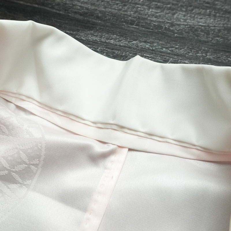 長襦袢 振袖用 ポリエステル 古典柄 袖無双・胴抜き 身丈131.5cm 裄丈67.5cm 成人式 二十歳 二十歳の集い フォーマル ピンク_画像19