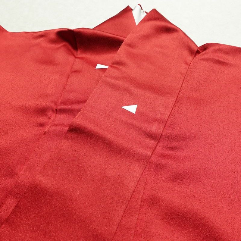 振袖 正絹 花柄 袷仕立て 身丈163cm 裄丈69.5cm リサイクル着物 着物 箔 金彩 成人式 二十歳 二十歳の集い フォーマル シンプル 赤・朱_画像15