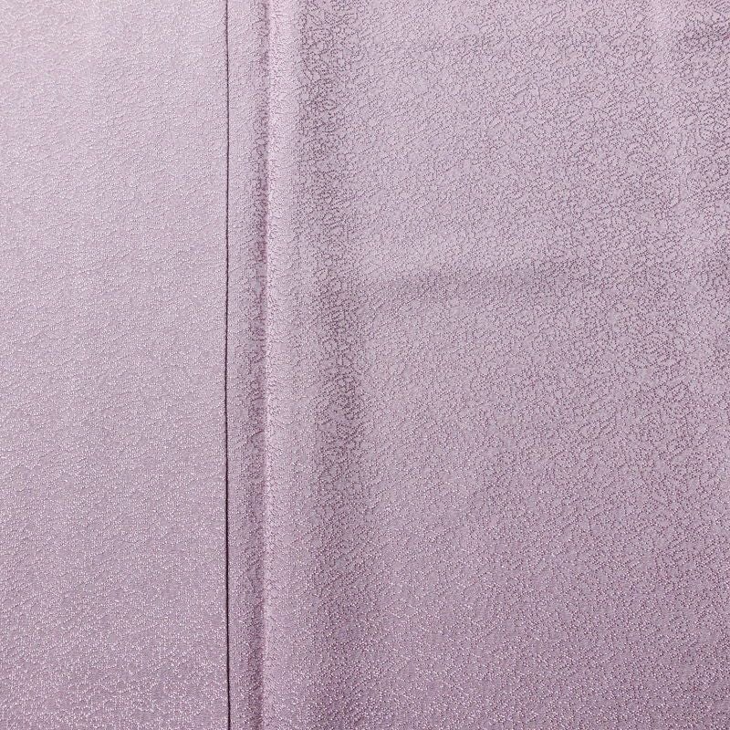 色無地 しつけ糸付き 一つ紋付き 正絹 その他の柄 袷仕立て 身丈158.5cm 裄丈65.5cm リサイクル着物 着物 お茶会 紫・藤色_画像6