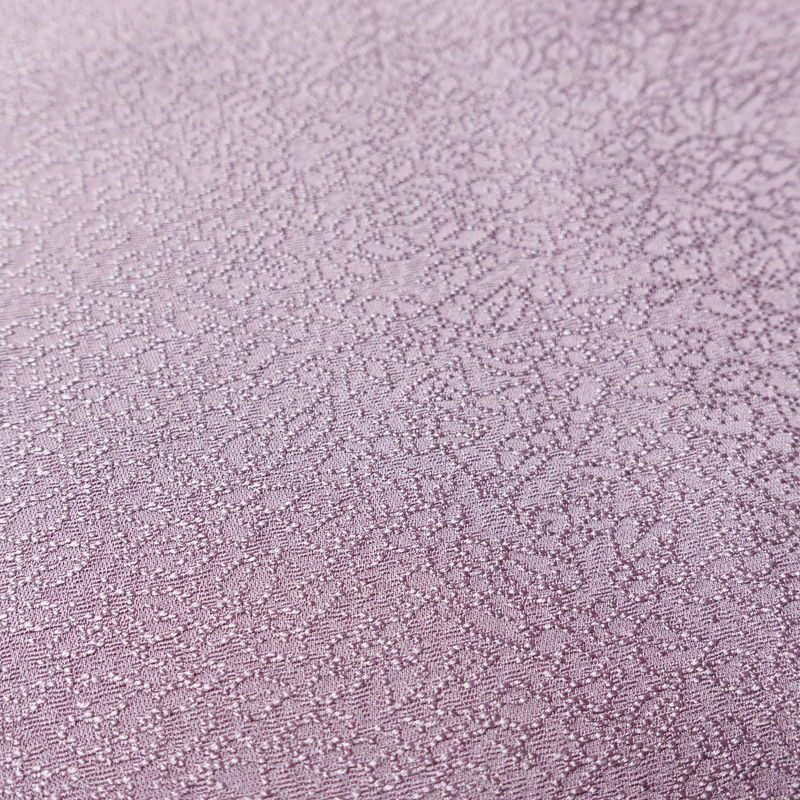 色無地 しつけ糸付き 一つ紋付き 正絹 その他の柄 袷仕立て 身丈158.5cm 裄丈65.5cm リサイクル着物 着物 お茶会 紫・藤色_画像8