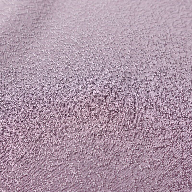 色無地 しつけ糸付き 一つ紋付き 正絹 その他の柄 袷仕立て 身丈158.5cm 裄丈65.5cm リサイクル着物 着物 お茶会 紫・藤色_画像9