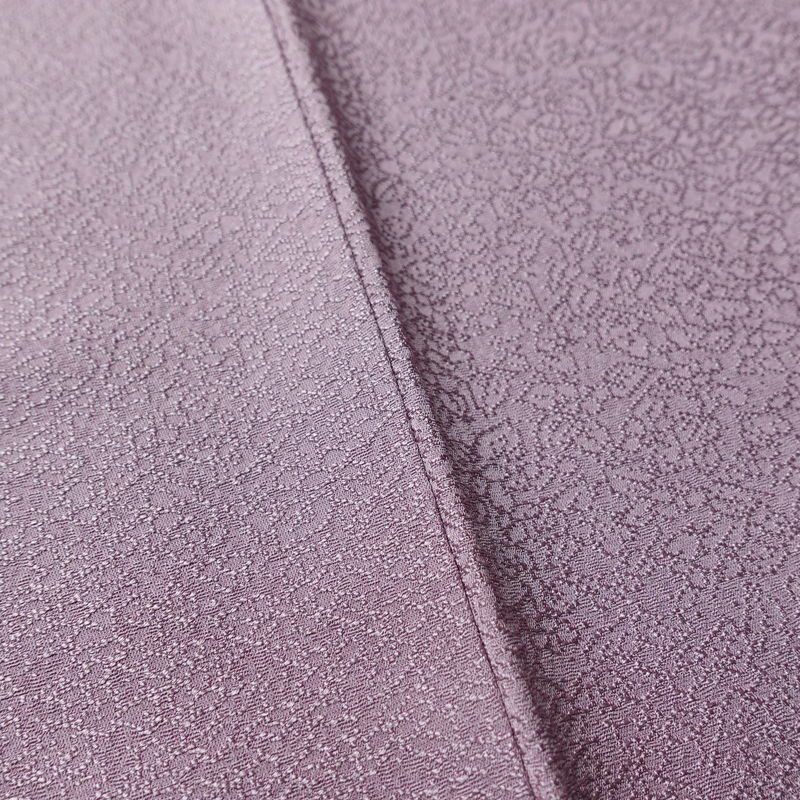 色無地 しつけ糸付き 一つ紋付き 正絹 その他の柄 袷仕立て 身丈158.5cm 裄丈65.5cm リサイクル着物 着物 お茶会 紫・藤色_画像11