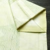 紬 良品 正絹 流水・波柄 袷仕立て 身丈162cm 裄丈64cm リサイクル着物 一部しつけ糸付き つむぎ 着物 緑・うぐいす色_画像15