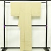 付け下げ 縮緬 一つ紋付き 正絹 風景柄 袷仕立て 身丈158.5cm 裄丈63.5cm フォーマル 着物 入学式 卒業式 シンプル 黄・黄土色_画像2