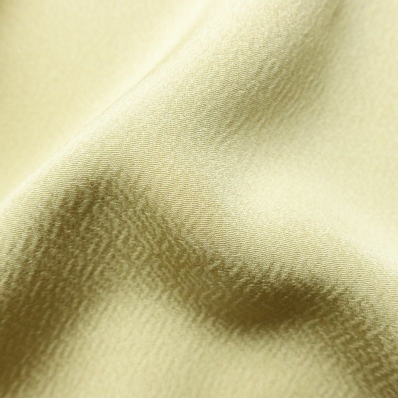 付け下げ 縮緬 一つ紋付き 正絹 風景柄 袷仕立て 身丈158.5cm 裄丈63.5cm フォーマル 着物 入学式 卒業式 シンプル 黄・黄土色_画像21