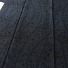 紬 美品 正絹 幾何学柄・抽象柄 袷仕立て 身丈160.5cm 裄丈65.5cm 一部しつけ糸付き 街着 カジュアル 粋 つむぎ着物 リサイクル着物 着物 青・紺_画像5