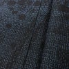 紬 美品 正絹 幾何学柄・抽象柄 袷仕立て 身丈160.5cm 裄丈65.5cm 一部しつけ糸付き 街着 カジュアル 粋 つむぎ着物 リサイクル着物 着物 青・紺_画像9