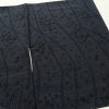 紬 美品 正絹 幾何学柄・抽象柄 袷仕立て 身丈160.5cm 裄丈65.5cm 一部しつけ糸付き 街着 カジュアル 粋 つむぎ着物 リサイクル着物 着物 青・紺_画像13