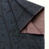 紬 美品 正絹 幾何学柄・抽象柄 袷仕立て 身丈160.5cm 裄丈65.5cm 一部しつけ糸付き 街着 カジュアル 粋 つむぎ着物 リサイクル着物 着物 青・紺_画像14