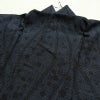 紬 美品 正絹 幾何学柄・抽象柄 袷仕立て 身丈160.5cm 裄丈65.5cm 一部しつけ糸付き 街着 カジュアル 粋 つむぎ着物 リサイクル着物 着物 青・紺_画像16