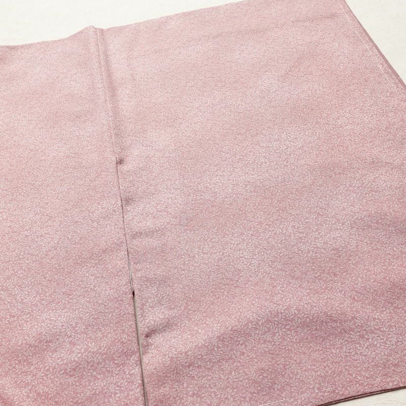 小紋 美品 総柄 正絹 木の葉・植物柄 袷仕立て 身丈160cm 裄丈62.5cm 着物 くすみピンク 普段着 街着 リサイクル着物 ぼかし ピンク_画像13