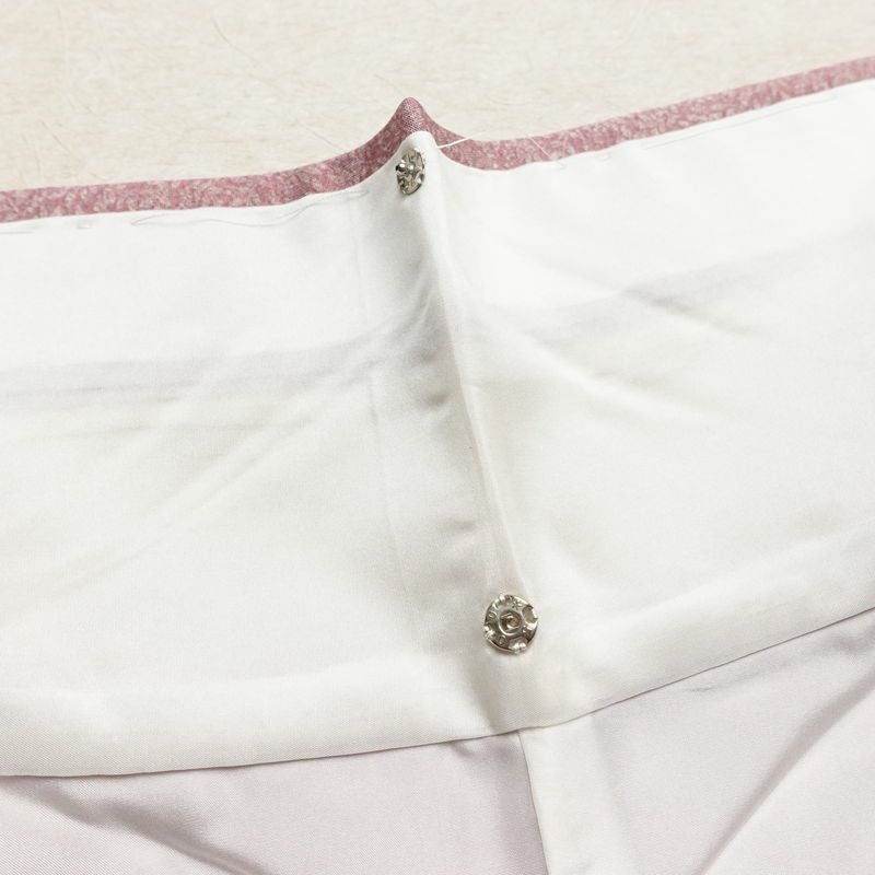 小紋 美品 総柄 正絹 木の葉・植物柄 袷仕立て 身丈160cm 裄丈62.5cm 着物 くすみピンク 普段着 街着 リサイクル着物 ぼかし ピンク_画像19