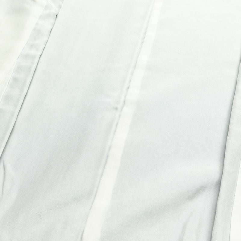 色無地 良品 しつけ糸付き 一つ紋付き 正絹 風景柄 袷仕立て 身丈165.5cm 裄丈68.5cm フォーマル 着物 付下風 入学式 卒業式 桔梗色 くすみ青紫 紫・藤色_画像19