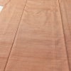 単衣 紬 良品 草木染 しつけ糸付き 正絹 無地 単衣仕立て 身丈158.5cm 裄丈64.5cm シンプル 着物 ピンクオレンジ 橙_画像5