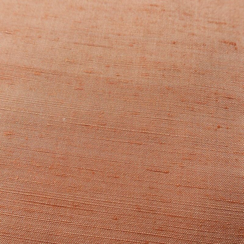 単衣 紬 良品 草木染 しつけ糸付き 正絹 無地 単衣仕立て 身丈158.5cm 裄丈64.5cm シンプル 着物 ピンクオレンジ 橙_画像7