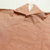 単衣 紬 良品 草木染 しつけ糸付き 正絹 無地 単衣仕立て 身丈158.5cm 裄丈64.5cm シンプル 着物 ピンクオレンジ 橙_画像16