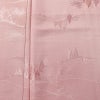 色無地 美品 しつけ糸付き 正絹 風景柄 袷仕立て 身丈162cm 裄丈66cm フォーマル 着物 くすみピンク お茶会 ピンク_画像6