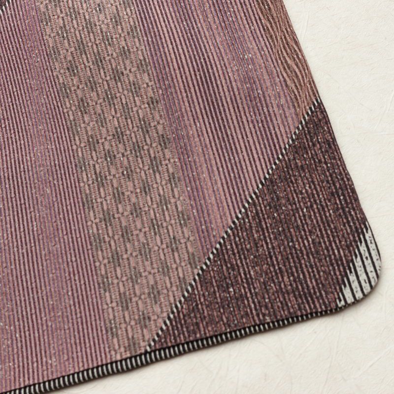 付け下げ 良品 縮緬 正絹 縞柄・線柄 袷仕立て 身丈163.5cm 裄丈67.5cm フォーマル パーティー モダン 粋 洒落 細縞 着物 黒_画像16