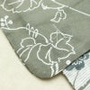 新品 浴衣 綿絽 国内染色 国内加工 女性用 絽 綿 グレー 花 しつけ糸付き 未使用品 ゆかた くすみカラー シック モダン しっとり_画像9