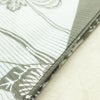 新品 浴衣 綿絽 国内染色 国内加工 女性用 絽 綿 グレー 花 しつけ糸付き 未使用品 ゆかた くすみカラー シック モダン しっとり_画像13