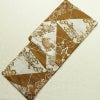 新品 浴衣 綿絽 国内染色 国内加工 女性用 絽 綿 茶 花 しつけ糸付き 未使用品 ゆかた シック モダン しっとり_画像1