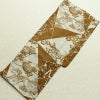 新品 浴衣 綿絽 国内染色 国内加工 女性用 絽 綿 茶 花 しつけ糸付き 未使用品 ゆかた シック モダン しっとり_画像2