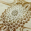 新品 浴衣 綿絽 国内染色 国内加工 女性用 絽 綿 茶 花 しつけ糸付き 未使用品 ゆかた シック モダン しっとり_画像4