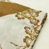 新品 浴衣 綿絽 国内染色 国内加工 女性用 絽 綿 茶 花 しつけ糸付き 未使用品 ゆかた シック モダン しっとり_画像10