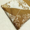新品 浴衣 綿絽 国内染色 国内加工 女性用 絽 綿 茶 花 しつけ糸付き 未使用品 ゆかた シック モダン しっとり_画像12