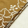 新品 浴衣 綿絽 国内染色 国内加工 女性用 絽 綿 茶 花 しつけ糸付き 未使用品 ゆかた シック モダン しっとり_画像13