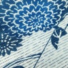 新品 浴衣 綿絽 国内染色 国内加工 女性用 絽 綿 ブルー 花 しつけ糸付き 未使用品 ゆかた レトロ シック モダン しっとり_画像4
