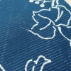 新品 浴衣 綿絽 国内染色 国内加工 女性用 絽 綿 ブルー 花 しつけ糸付き 未使用品 ゆかた レトロ シック モダン しっとり_画像6