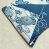 新品 浴衣 綿絽 国内染色 国内加工 女性用 絽 綿 ブルー 花 しつけ糸付き 未使用品 ゆかた レトロ シック モダン しっとり_画像12