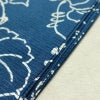 新品 浴衣 綿絽 国内染色 国内加工 女性用 絽 綿 ブルー 花 しつけ糸付き 未使用品 ゆかた レトロ シック モダン しっとり_画像13
