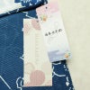 新品 浴衣 綿絽 国内染色 国内加工 女性用 絽 綿 ブルー 花 しつけ糸付き 未使用品 ゆかた レトロ シック モダン しっとり_画像15