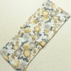 新品 浴衣 綿絽 国内染色 国内加工 女性用 絽 綿 金茶 花 しつけ糸付き 未使用品 ゆかた 菊 シック モダン しっとり_画像1