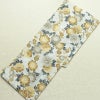 新品 浴衣 綿絽 国内染色 国内加工 女性用 絽 綿 金茶 花 しつけ糸付き 未使用品 ゆかた 菊 シック モダン しっとり_画像2