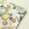新品 浴衣 綿絽 国内染色 国内加工 女性用 絽 綿 金茶 花 しつけ糸付き 未使用品 ゆかた 菊 シック モダン しっとり_画像10