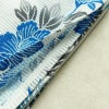 新品 浴衣 綿絽 国内染色 国内加工 女性用 絽 綿 ブルー 花 しつけ糸付き 未使用品 ゆかた 菊 シック モダン しっとり_画像11