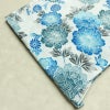 新品 浴衣 綿絽 国内染色 国内加工 女性用 絽 綿 ブルー 花 しつけ糸付き 未使用品 ゆかた 菊 シック モダン しっとり_画像12