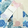 新品 浴衣 綿絽 国内染色 国内加工 女性用 絽 綿 ブルー 花 しつけ糸付き 未使用品 ゆかた 菊 シック モダン しっとり_画像15
