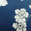 新品 浴衣 滝流れ織 国内染色 国内加工 女性用 綿 青 花 しつけ糸付き 未使用品 ゆかた レトロ シック モダン_画像5
