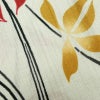 新品 浴衣 滝流れ織 国内染色 国内加工 女性用 綿 グレー 木の葉・植物 しつけ糸付き 未使用品 ゆかた レトロ シック モダン しっとり_画像5