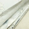 新品 浴衣 滝流れ織 国内染色 国内加工 女性用 綿 ライトグレー 花 しつけ糸付き 未使用品 ゆかた レトロ シック モダン_画像11