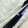 新品 浴衣 滝流れ織 国内染色 国内加工 女性用 綿 紺桔梗 木の葉・植物 しつけ糸付き 未使用品 ゆかた レトロ モダン しっとり 古典_画像11