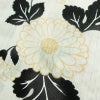 新品 浴衣 滝流れ織 国内染色 国内加工 女性用 綿 白 花 しつけ糸付き 未使用品 ゆかた レトロ モダン 菊_画像5