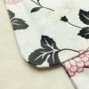 新品 浴衣 滝流れ織 国内染色 国内加工 女性用 綿 白 花 しつけ糸付き 未使用品 ゆかた レトロ モダン 菊_画像9