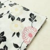 新品 浴衣 滝流れ織 国内染色 国内加工 女性用 綿 白 花 しつけ糸付き 未使用品 ゆかた レトロ モダン 菊_画像10