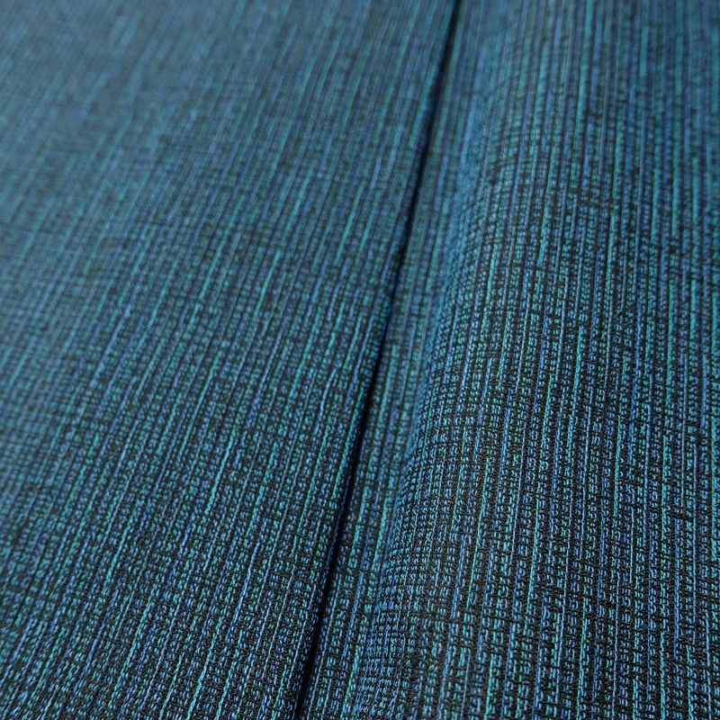 男性用 着物 良品 夏用 しつけ糸付き 混紡 その他の柄 単衣仕立て 身丈140cm 裄丈65cm リサイクル着物 着物 青・紺_画像9