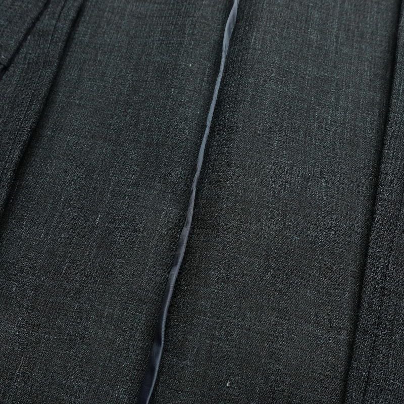 男性用 着物 美品 夏用 しつけ糸付き 正絹 無地 単衣仕立て 身丈140.5cm 裄丈66.5cm リサイクル着物 着物 未使用品 薄物 グレー_画像17